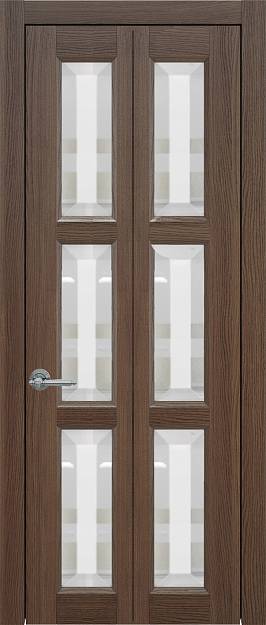 Межкомнатная дверь Porta Classic Milano Книжка, цвет - Дуб торонто, Со стеклом (ДО)
