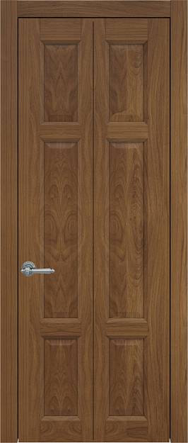 Межкомнатная дверь Porta Classic Siena Книжка, цвет - Итальянский орех, Без стекла (ДГ)