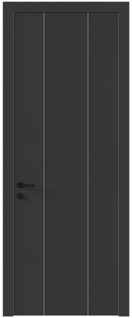 Межкомнатная дверь Tivoli Б-1, Без стекла (ДГ), цвет - Диамант серый