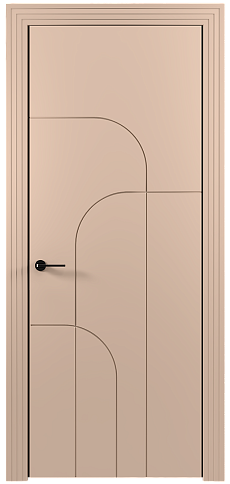 Дверь Arco Moderno Серый цемент эмаль (RAL 060-70-10) без стекла