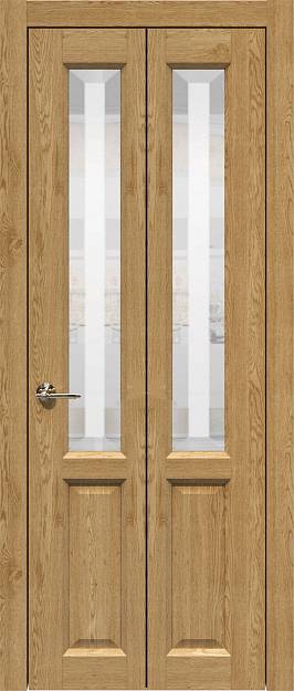 Межкомнатная дверь Porta Classic Dinastia Книжка, цвет - Дуб натуральный, Со стеклом (ДО)