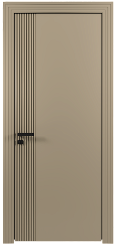 Дверь Sinistro Moderno Серое Льняное волокно эмаль (RAL 075-70-10) без стекла