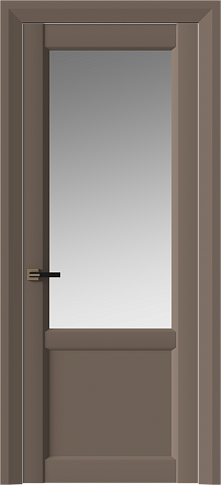 Дверь Dinastia Neo Classic Decoro Коричневый Тик эмаль (RAL 050-50-10) со стеклом