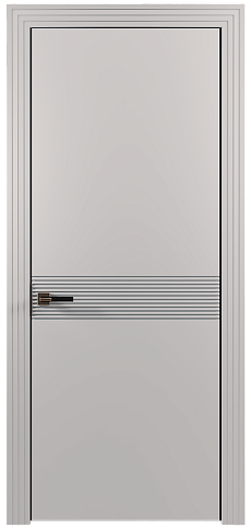 Дверь Tramonto Moderno Серая эмаль (RAL 7047) без стекла
