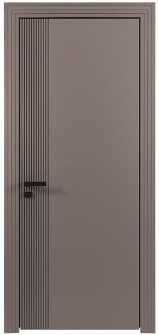 Дверь Sinistro Moderno Серая стяжка эмаль (RAL 060-60-05) без стекла