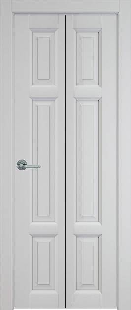 Межкомнатная дверь Porta Classic Siena Книжка, цвет - Серая эмаль (RAL 7047), Без стекла (ДГ)