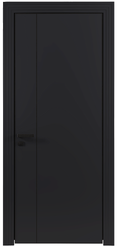 Дверь Piazza Moderno Черная эмаль (RAL 9004) без стекла