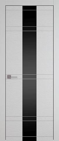 Дверь Tivoli Ж-4 Серая эмаль по шпону (RAL 7047) со стеклом