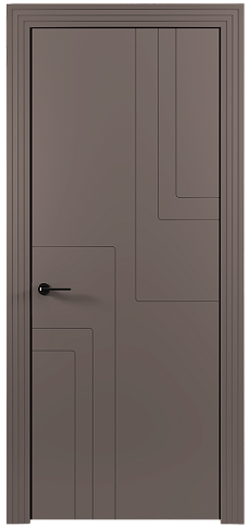Дверь Futuro Moderno Теплый Серый эмаль (RAL 040-60-05) без стекла