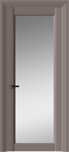 Дверь Domenica Neo Classic Decoro Теплый Серый эмаль (RAL 040-60-05) со стеклом