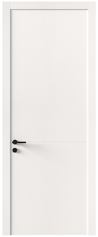 Дверь Tivoli Б-2 Белоснежная мягкая шагрень без стекла