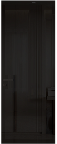 Дверь Tivoli А-3 Невидимка Серая эмаль (RAL 7047) со стеклом