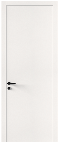 Дверь Tivoli А-1 Белоснежная мягкая шагрень без стекла