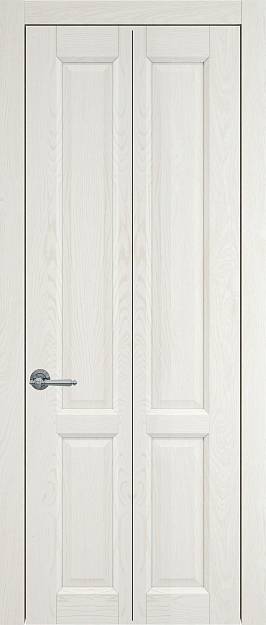 Межкомнатная дверь Porta Classic Dinastia Книжка, цвет - Белый ясень nano-flex, Без стекла (ДГ)
