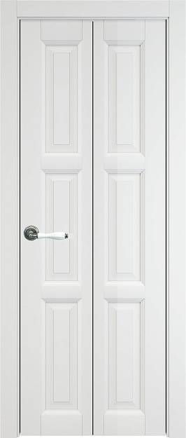 Межкомнатная дверь Porta Classic Milano Книжка, цвет - Белая эмаль (RAL 9003), Без стекла (ДГ)