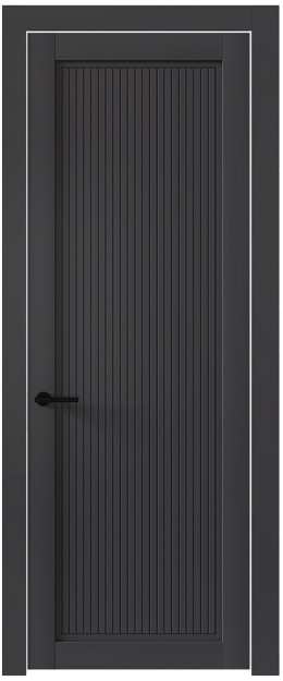 Межкомнатная дверь Tivoli З-2, Без стекла (ДГ), цвет - Графитово-серая эмаль (RAL 7024)
