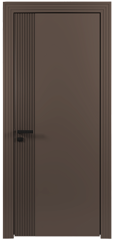 Дверь Sinistro Moderno Коричневый Тик эмаль (RAL 050-50-10) без стекла