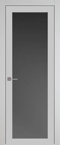 Дверь Tivoli З-5 Серая эмаль по шпону (RAL 7047) со стеклом