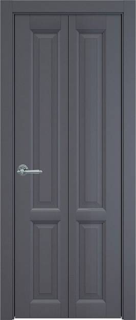 Межкомнатная дверь Porta Classic Dinastia Книжка, цвет - Графитово-серая эмаль (RAL 7024), Без стекла (ДГ)