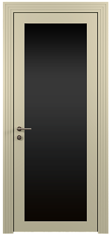 Дверь Tivoli З-1 Серо-оливковая эмаль (RAL 7032) со стеклом