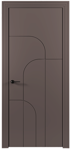 Дверь Arco Moderno Серо-Розовый мордовник эмаль (RAL 020-60-05) без стекла