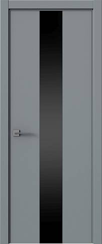 Дверь Tivoli Ж-5 Серебристо-серая эмаль (RAL 7045) со стеклом