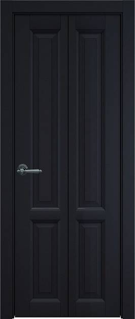 Межкомнатная дверь Porta Classic Dinastia Книжка, цвет - Черная эмаль (RAL 9004), Без стекла (ДГ)