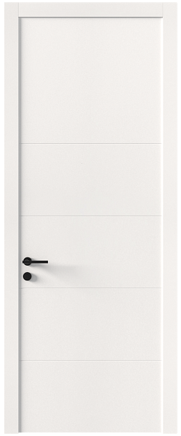 Межкомнатная дверь Tivoli Д-2, Без стекла (ДГ), цвет - Белоснежная мягкая шагрень
