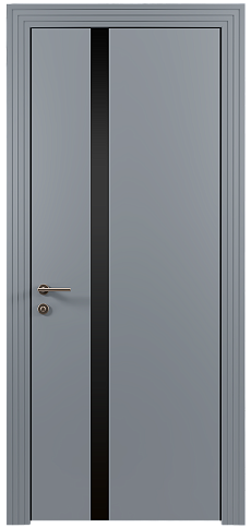 Дверь Tivoli Д-1 Серебристо-серая эмаль (RAL 7045) без стекла
