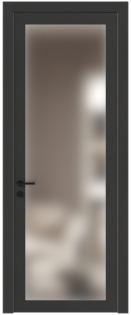 Межкомнатная дверь Tivoli З-1, Со стеклом (ДО), цвет - Диамант серый