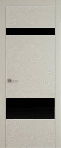 Дверь Tivoli К-4 Серо-оливковая эмаль по шпону (RAL 7032) без стекла