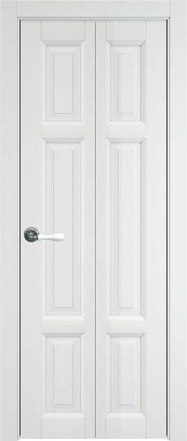 Межкомнатная дверь Porta Classic Siena Книжка, цвет - Белая эмаль (RAL 9003), Без стекла (ДГ)