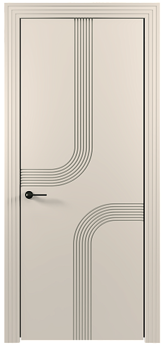 Дверь Armonia Moderno Бежевая эмаль (RAL 9010) без стекла