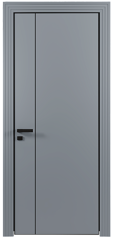 Дверь Piazza Moderno Серебристо-серая эмаль (RAL 7045) без стекла