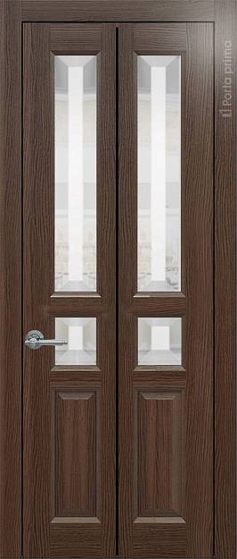 Межкомнатная дверь Porta Classic Imperia-R Книжка, цвет - Дуб торонто, Со стеклом (ДО)
