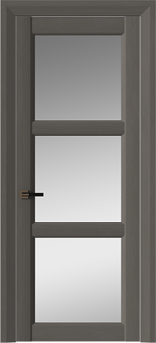 Дверь Milano Neo Classic Decoro Тёмный серый ST со стеклом