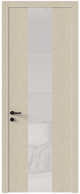 Межкомнатная дверь Tivoli Ж-1, Со стеклом (ДО), цвет - Версилк крем