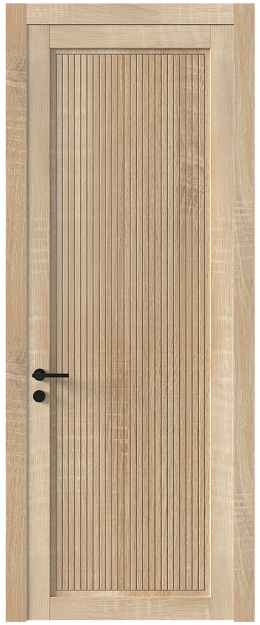 Межкомнатная дверь Tivoli З-2, Без стекла (ДГ), цвет - Дуб сонома светлый