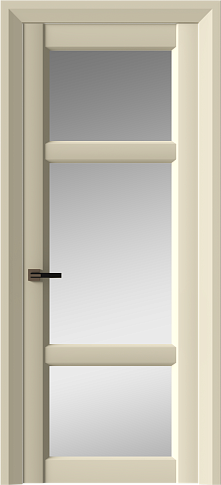 Дверь Siena Neo Classic Decoro Жемчужная эмаль (RAL 1013) со стеклом