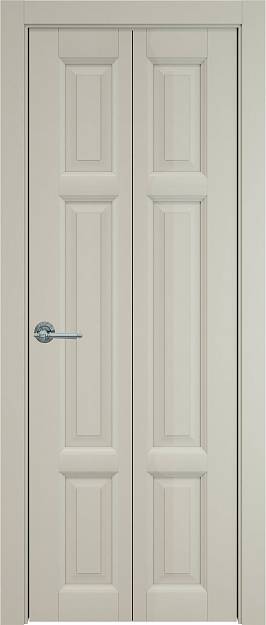 Межкомнатная дверь Porta Classic Siena Книжка, цвет - Серо-оливковая эмаль (RAL 7032), Без стекла (ДГ)