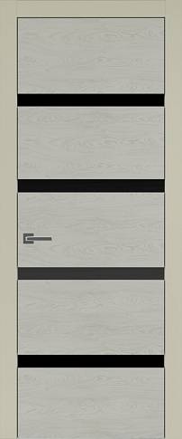 Дверь Tivoli Д-4 Серо-оливковая эмаль по шпону (RAL 7032) без стекла