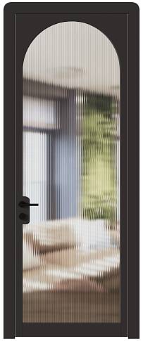 Дверь Luna Moderno Чёрный Базальт эмаль (RAL 040-30-05) со стеклом