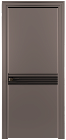 Дверь Tramonto Moderno Теплый Серый эмаль (RAL 040-60-05) без стекла