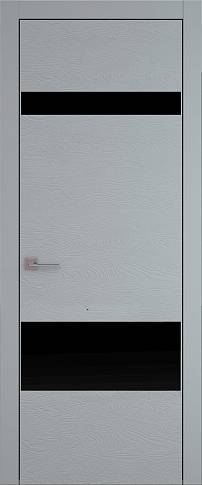 Дверь Tivoli К-4 Серебристо-серая эмаль по шпону (RAL 7045) без стекла